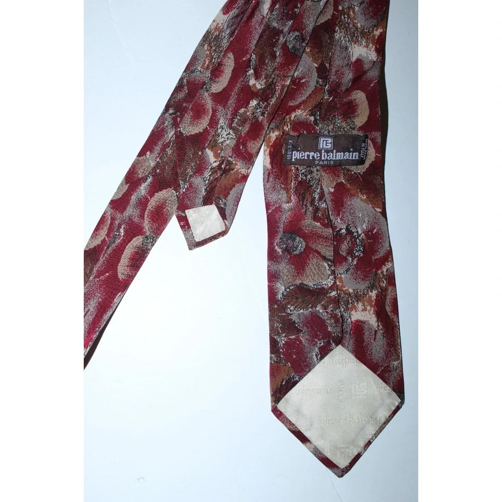Pierre Balmain Men's Multicolor Lot of 2 Vintage Silk Ties - Picture 2 of 9